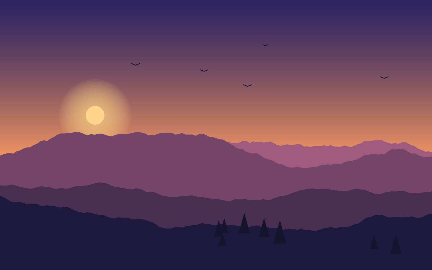 Landschapsillustratie