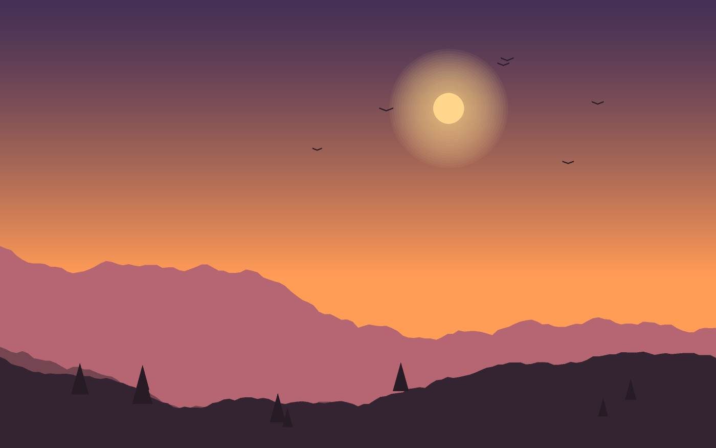 Ilustrace krajiny