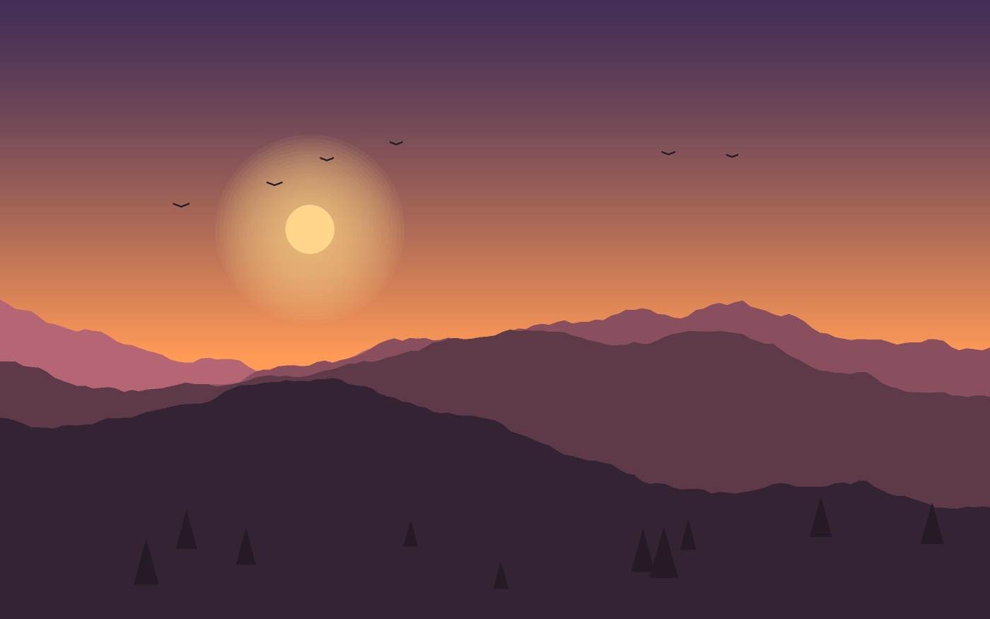 Ilustración de un paisaje