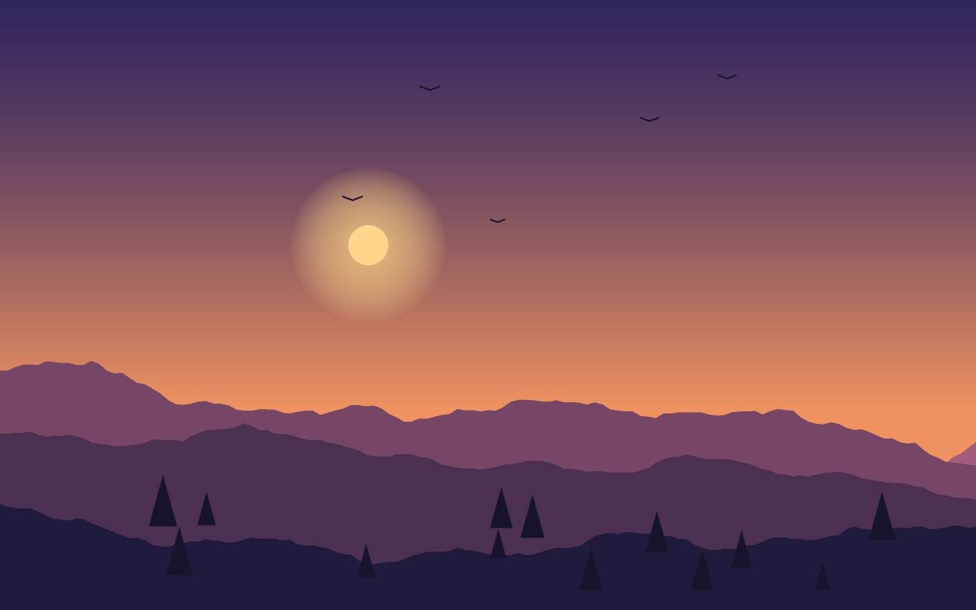 Ilustración de un paisaje