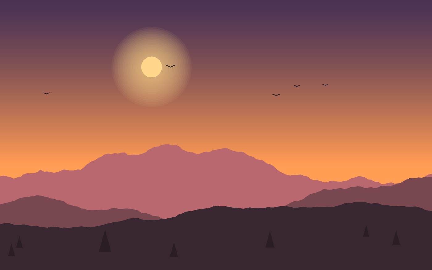 Ilustración de un paisaje