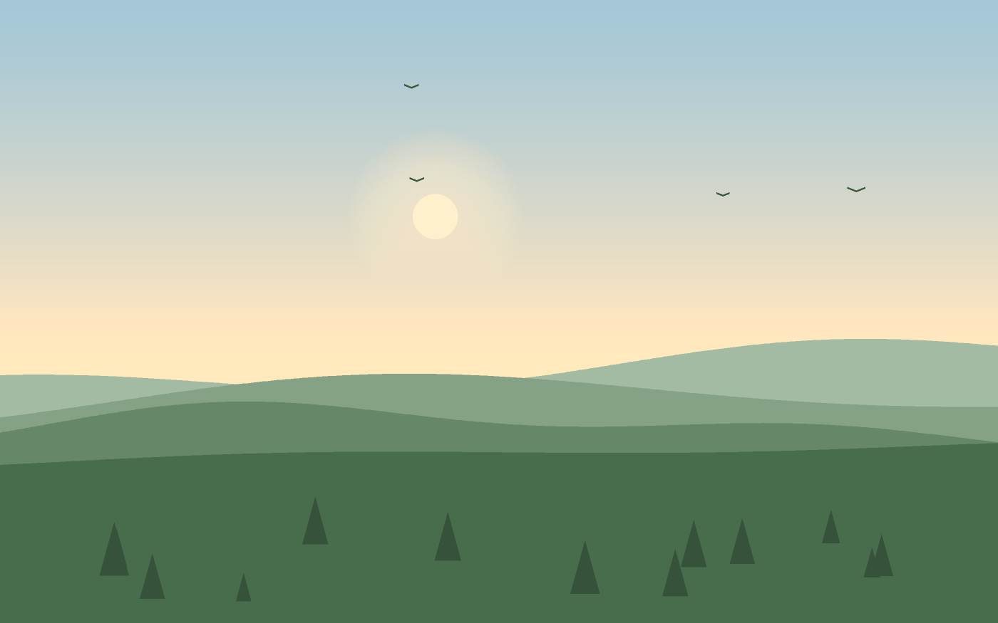 Illustrazione di un paesaggio