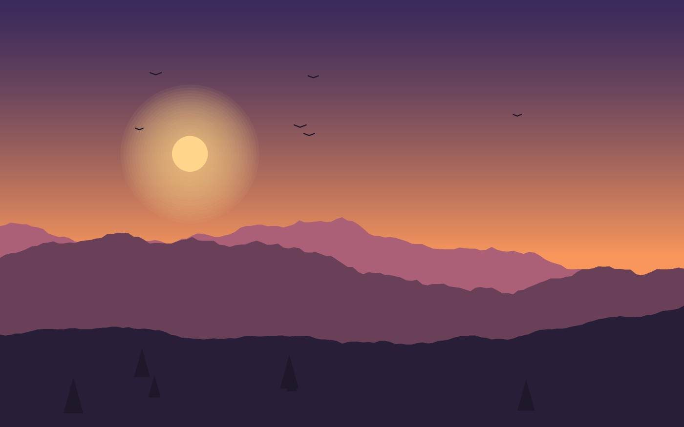 Landschapsillustratie